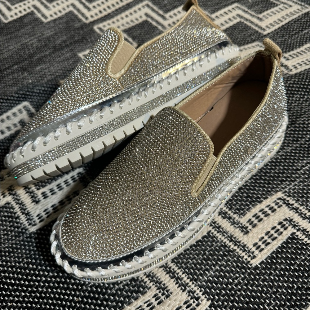 Sparkle Gold Loafers